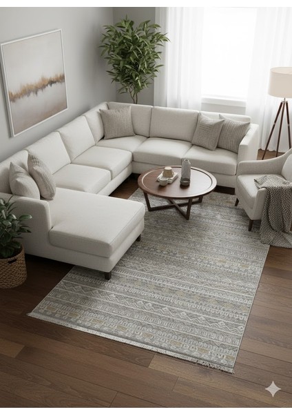 Imaj Akrilik Modern Dokuma Kaymaz Makine Halısı