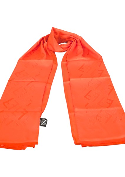 F Desen Ipek Jakarlı Şal Turuncu indirimleri