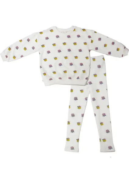 Çiçekli Fitilli Taytlı Takım