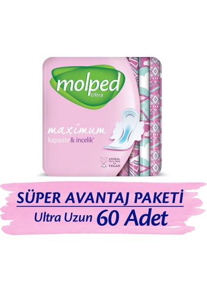 ULTRA HİJYENİK PED UZUN SÜPER AVANTAJ PAKETİ 60 ADET