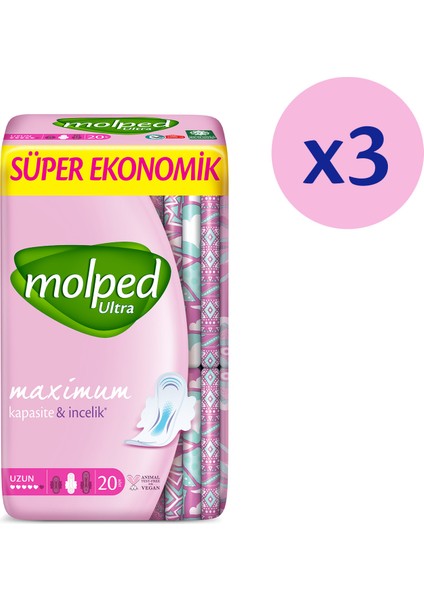ULTRA HİJYENİK PED UZUN SÜPER AVANTAJ PAKETİ 60 ADET