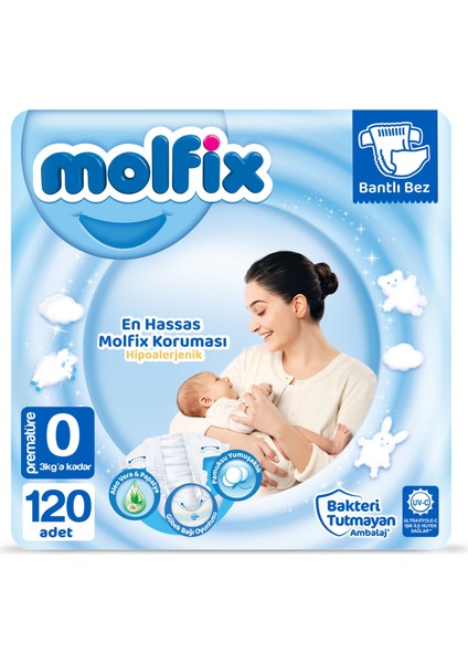 Prematüre 0 Beden Çocuk Bezi 120 Adet fiyatları