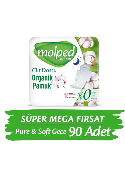 Pure&Soft Gece Süper Mega Paket 90 Adet