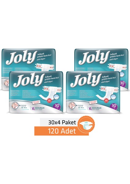 YETİŞKİN BEZİ X-LARGE 120 ADET fiyatları