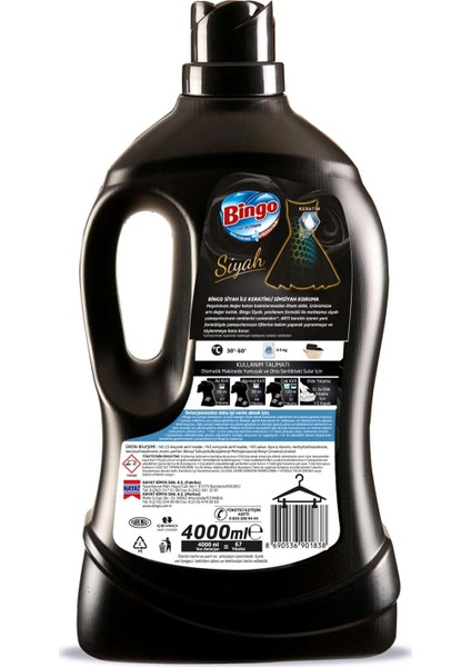 Siyah Sıvı Bakım Çamaşır Deterjanı 4 lt 2'li modelleri
