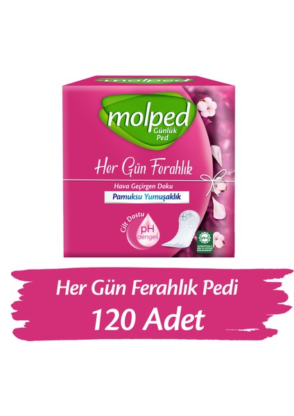 Her Gün Ferahlık Günlük Ped 120 Adet