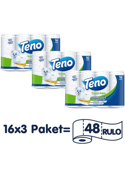 Avantaj Paket Tuvalet Kağıdı 48 Rulo (16 Rulo x 3 Paket) indirimleri