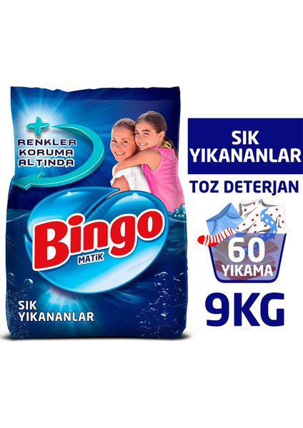 "Dev Ekonomi Paketi ; Bingo Matik 9 kg Sık Yıkananlar + Bingo Soft 5 ltLovely + Bingo Fresh 2,5 lt Lovely + Bingo Oksijen Çam"