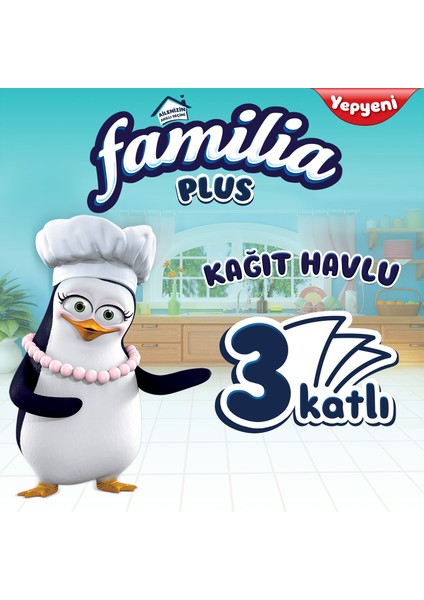 Plus Kağıt Havlu 24 Rulo (12 Rulo X 2 Paket)