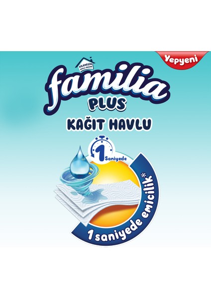 Plus Kağıt Havlu 24 Rulo (12 Rulo X 2 Paket)