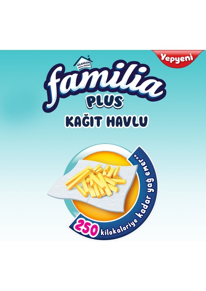 Plus Kağıt Havlu 24 Rulo (12 Rulo X 2 Paket)