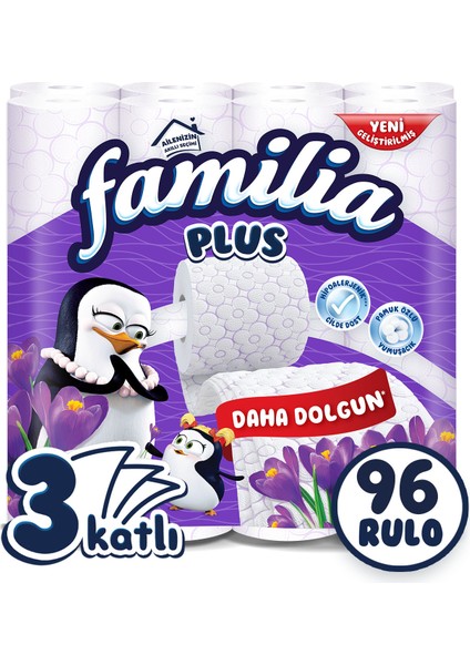 Plus Parfümlü Tuvalet Kağıdı 96 Rulo (32 Rulo x 3 Paket) fiyatları