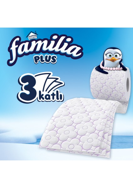 Plus Parfümlü Tuvalet Kağıdı 96 Rulo (32 Rulo x 3 Paket)