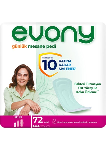 GÜNLÜK MESANE PEDİ UZUN 72 ADET indirimleri