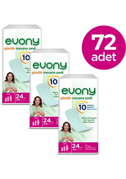 GÜNLÜK MESANE PEDİ UZUN 72 ADET