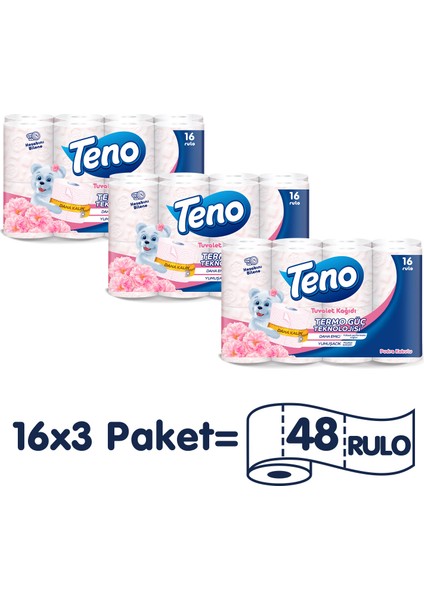 Avantaj Paket Parfümlü Tuvalet Kağıdı 48 Rulo (16 Rulo x 3 Paket)