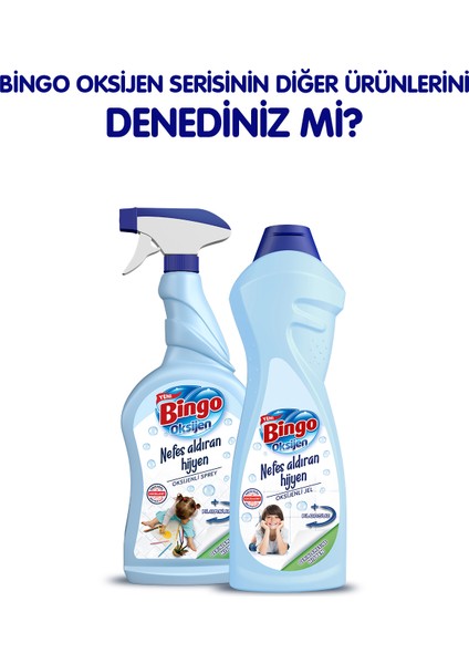 Oksijen Çamaşır Suyu 750 ml Derinlemesine Hijyen Ekonomi Paketi 6'lı