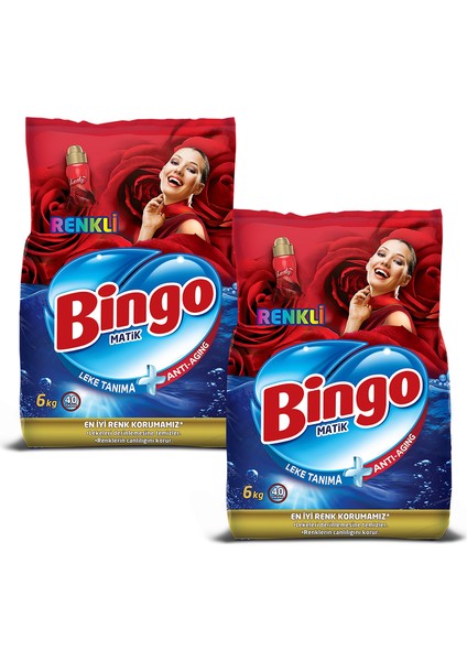 Matik Toz Çamaşır Deterjanı 6 kg Renkli 2'li indirimleri