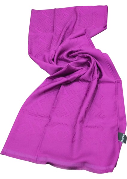 F Desen Ipek Jakarlı Şal Mürdüm modelleri