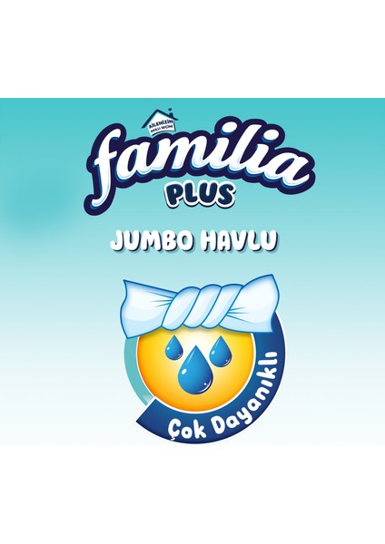 Plus Jumbo Kağıt Havlu 6'lı Dev Rulo (1=6 , 36 Rulo)