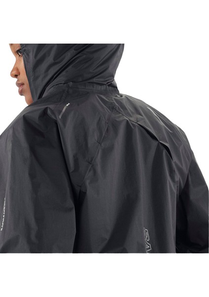 Bonatti Waterproof Kadın Siyah Koşu Yağmurluğu