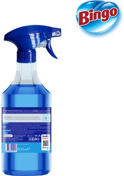 Sprey Yağ Çözücü 900 Mlx2 + Bingo Sprey Kireç Sökücü 900 Mlx1
