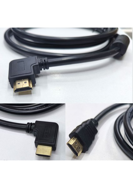 Hdmı L Tipi 90 Derece Kablo HDMI L Sağ Açılı Kablo 1.5m fırsatları
