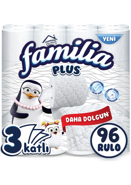 Organik Pamuk özlü Tuvalet Kağıdı 96 Rulo (32 RULO x 3 PAKET)