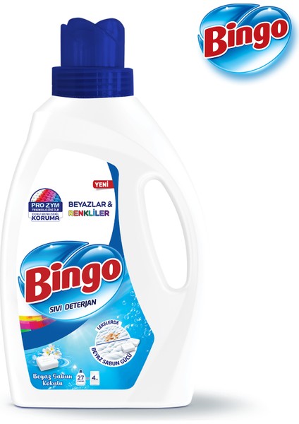 Sıvı Performans Çamaşır Deterjanı Beyaz Sabun 1755 ml 3lü