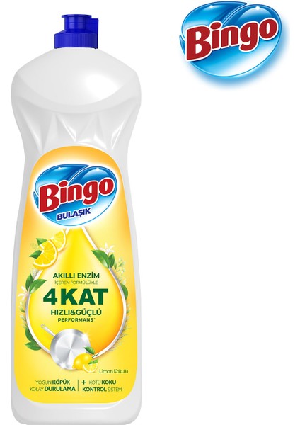 Sıvı Elde Bulaşık Deterjanı Limon 650ML x 4 Adet indirimleri