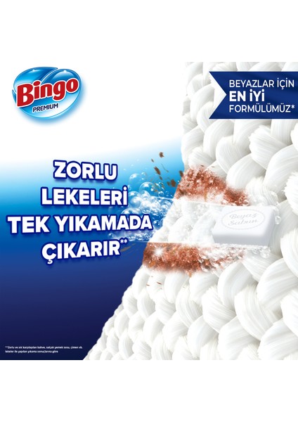 Premium Toz Çamaşır Deterjanı 7 Kg Beyaz 2'li