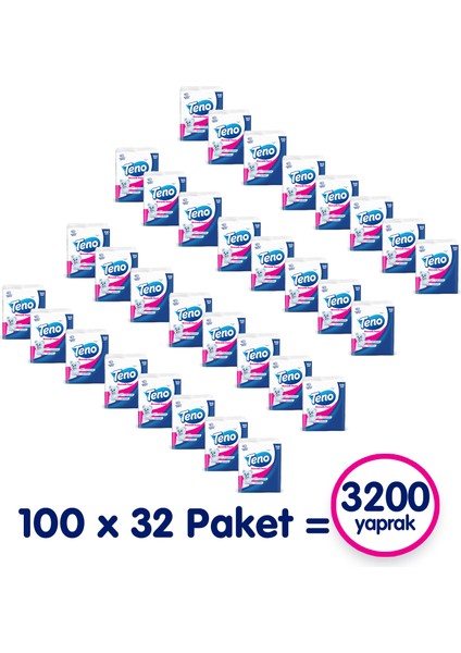 Peçete 100'LÜ (32 Paket x 100 Yaprak) fırsatları
