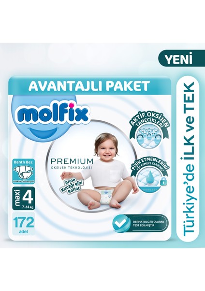 Premium Avantajlı Paket 4 Beden 172 Adet