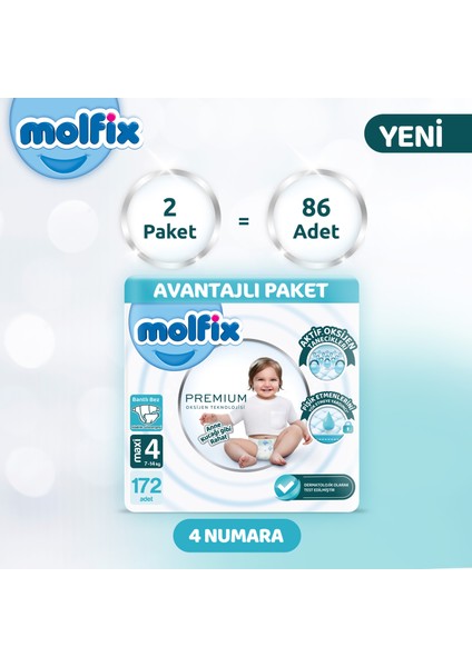 Premium Avantajlı Paket 4 Beden 172 Adet