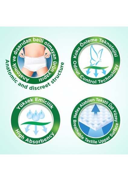 EMİCİ KÜLOT UNISEX LARGE 30 ADET