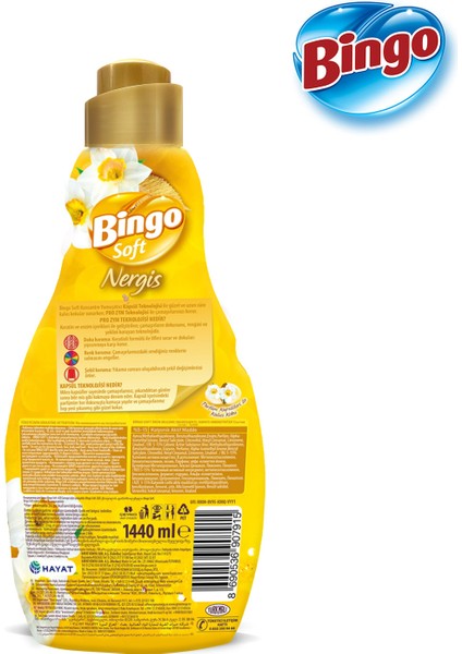 Soft Konsantre Çamaşır Yumuşatıcısı Nergis 1440 ml X 4 Adet