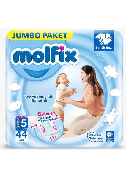 Fırsat Paketi 5 Beden Junior Plus 44 Adet