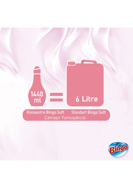 Soft Konsantre Çamaşır Yumuşatıcısı Manolya 1440 ml X 6 Adet