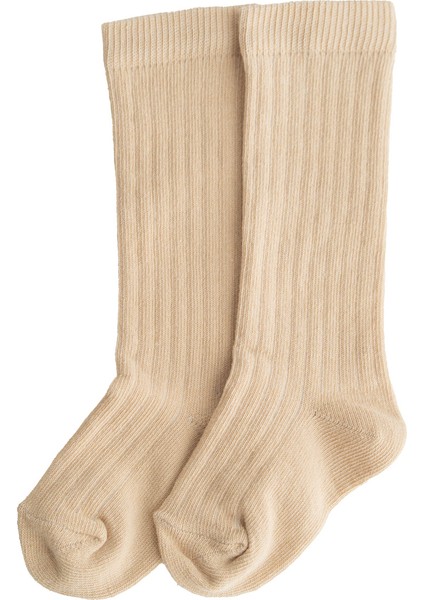 Kız Erkek Bebek Diz Altı Fitilli Pamuklu 4’lü Çorap Seti indirimleri