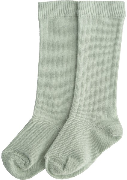 Kız Erkek Bebek Diz Altı Fitilli Pamuklu 4’lü Çorap Seti