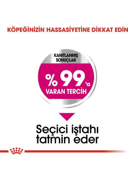 Mini Exigent Seçici Köpekler Için Kuru Köpek Maması 3kg