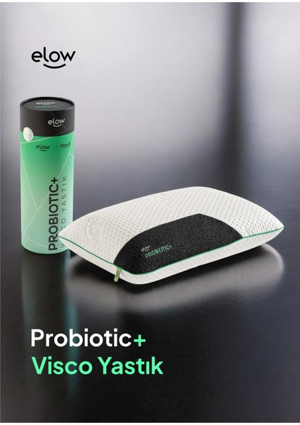 Probiotic+ Tombul Visco Yastık, 60 x 40 x 15
