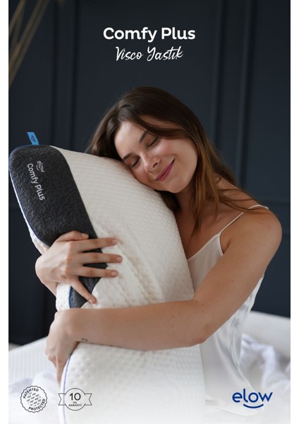 Comfy Plus Tombul Visco Yastık, 60 x 40 x 15