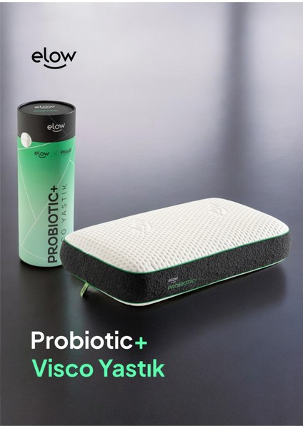 Probiotic+ Klasik Flat/düz Visco Yastık, 60 x 40 x 12