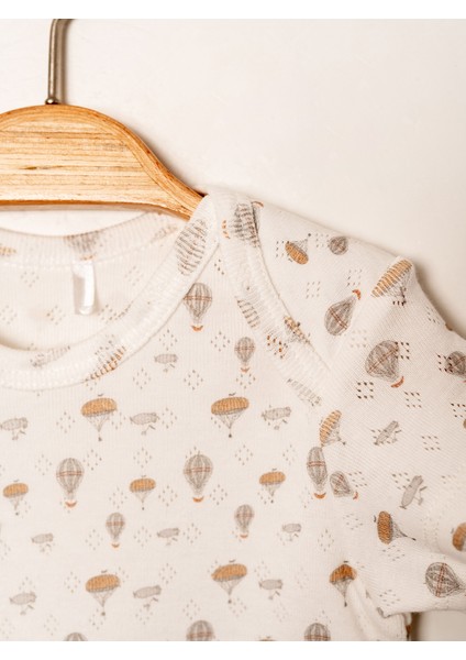 Jakarlı Baskılı Patiksiz Bebek Tulum - 3-24 Ay fiyatları