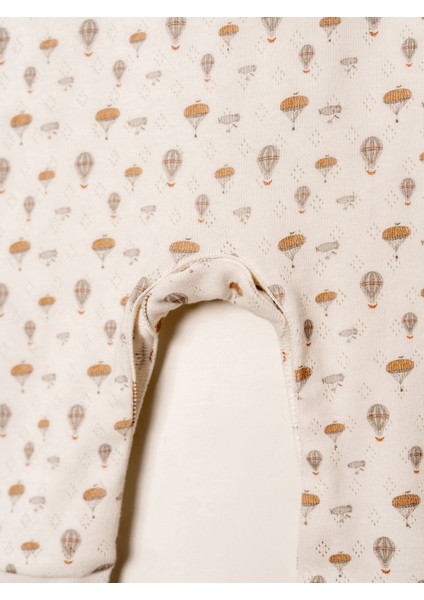 Jakarlı Baskılı Patiksiz Bebek Tulum - 3-24 Ay modelleri