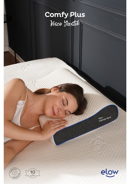 Comfy Plus Tek Taraflı Boyun Destekli Ortopedik Visco Yastık, 60 x 40 x 13/9 indirimleri