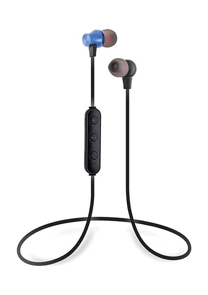 Plus-Link SL-BT45 Tf Card + Bluetooth Kulak Içi Mavi Mikrofonlu Kulaklık