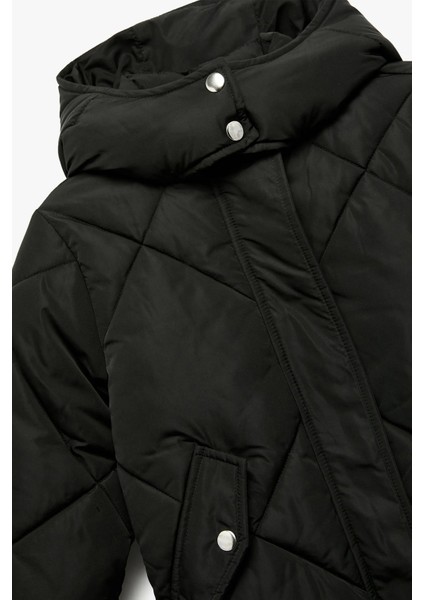 Kız Bebek Uzun Kollu Cepli Kapitone Kapşonlu Mont 6WMG00003AW fiyatları