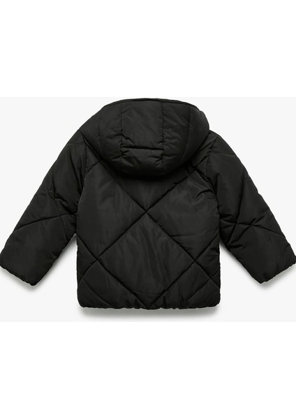 Kız Bebek Uzun Kollu Cepli Kapitone Kapşonlu Mont 6WMG00003AW fırsatları